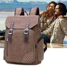 Men Backpack Large Capacity Zipper Solid Color Men's Travel Bags Canvas Bag Mochila Bolsa School Bags ELY