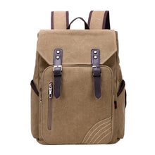 Men Backpack Large Capacity Zipper Solid Color Men's Travel Bags Canvas Bag Mochila Bolsa School Bags ELY