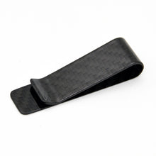 PU Carbon Fiber Money Clip Holder Men's Business Credit Card Cash Wallet Pocket Clamp Pocket Purse ELY