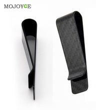 PU Carbon Fiber Money Clip Holder Men's Business Credit Card Cash Wallet Pocket Clamp Pocket Purse ELY