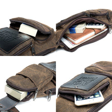 Retro Leisure Durable Canvas Bag Men Crossbody Shoulder Chest Bag Travel Men Messenger Bags Bolsa Chest packs ELY