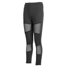 Women's Mesh Panels Stretchy Workout Gym Yoga Leggings Ninth Yoga Pants Running Pants Gifts 1STL ELY