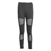 Women's Mesh Panels Stretchy Workout Gym Yoga Leggings Ninth Yoga Pants Running Pants Gifts 1STL ELY