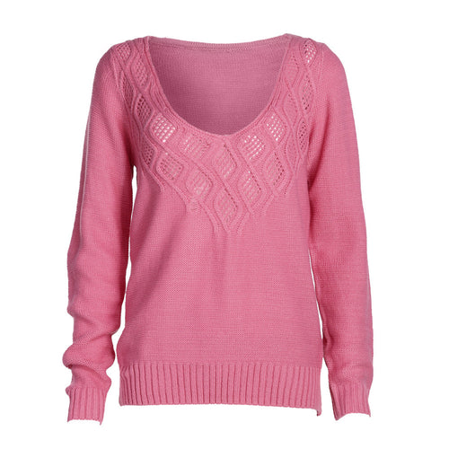 Hollow Women Jumper Knitted Top Pullover Sexy Women Long Sleeve Knit BodyCon Slim Party Sweater Knitwear ELY