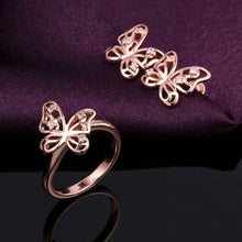 Austrian Crystal jewelry sets butterfly earrings+ring jewelry SMTPS422 ELY
