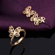 Austrian Crystal jewelry sets butterfly earrings+ring jewelry SMTPS422 ELY