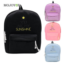 Canvas Backpack Letter Printing Backpack Women Preppy Style School Bags for Teenagers Mochila Backpacks for Teenage girls ELY