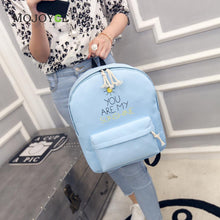 Canvas Backpack Letter Printing Backpack Women Preppy Style School Bags for Teenagers Mochila Backpacks for Teenage girls ELY