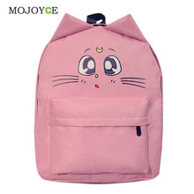 Cat Ear Canvas Backpack Women Bag Cartoon School Bags for Teenagers Backpacks for Teenage Girls Mochila Satchel Rucksack ELY