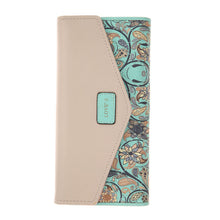 Ladies Long Flower Portfolio Envelope Wallet Purse Slots Holder Snap Button Hasp Long Purses Po Slot 1STL ELY