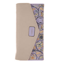 Ladies Long Flower Portfolio Envelope Wallet Purse Slots Holder Snap Button Hasp Long Purses Po Slot 1STL ELY