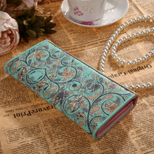 Ladies Long Flower Portfolio Envelope Wallet Purse Slots Holder Snap Button Hasp Long Purses Po Slot 1STL ELY