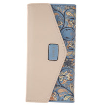 Ladies Long Flower Portfolio Envelope Wallet Purse Slots Holder Snap Button Hasp Long Purses Po Slot 1STL ELY