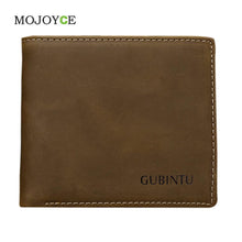 Crazy Horse Leather Men Wallets Leather Wallet for Men Cowboy Purse dollar carteira masculina ELY