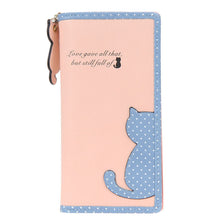 Women Lady Cute Cat Clutch Long Purse Wallet Card Holder Mobile Bag 6 Colors 1STL ELY