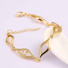 Girl Jewerly 18K GP Zircon casual star women bracelet pulseira masculina bangle SKGB 4 ELY