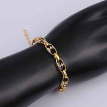 Girl Jewerly 18K GP Zircon gothic 8 cc women bracelet pulseira masculina bangle SKGB 5 ELY