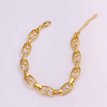 Girl Jewerly 18K GP Zircon gothic 8 cc women bracelet pulseira masculina bangle SKGB 5 ELY