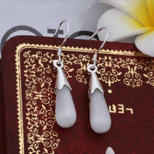 silver plated Earing Sterling Silver Jewelry Waterdrop drop Earrings 348 ELY