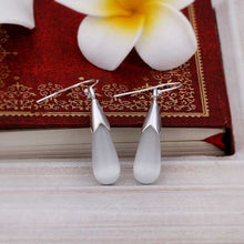 silver plated Earing Sterling Silver Jewelry Waterdrop drop Earrings 348 ELY