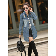 Plus Size Women Button Hole Pockets Casual Denim Jacket Coat Outwear 1STL ELY