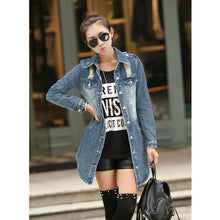 Plus Size Women Button Hole Pockets Casual Denim Jacket Coat Outwear 1STL ELY