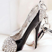 Rhinestone Crystal High-heeled shoes Keyring Pendant Purse Key Ring Keychain Good Gift for Lady 1STL ELY