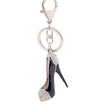 Rhinestone Crystal High-heeled shoes Keyring Pendant Purse Key Ring Keychain Good Gift for Lady 1STL ELY
