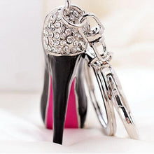 Rhinestone Crystal High-heeled shoes Keyring Pendant Purse Key Ring Keychain Good Gift for Lady 1STL ELY