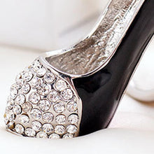 Rhinestone Crystal High-heeled shoes Keyring Pendant Purse Key Ring Keychain Good Gift for Lady 1STL ELY