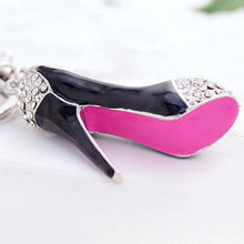 Rhinestone Crystal High-heeled shoes Keyring Pendant Purse Key Ring Keychain Good Gift for Lady 1STL ELY