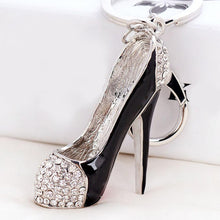Rhinestone Crystal High-heeled shoes Keyring Pendant Purse Key Ring Keychain Good Gift for Lady 1STL ELY