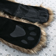 Warm Animal Beanies for Adults Fur Hat Scarf Fluffy Plush Cap Gorro Animal Hood Ear Hood Shawl Glove Animal Hat 1STL ELY