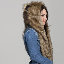 Warm Animal Beanies for Adults Fur Hat Scarf Fluffy Plush Cap Gorro Animal Hood Ear Hood Shawl Glove Animal Hat 1STL ELY