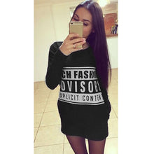 Women Dress Printed Top Casual Clothing Dress Mini Shift Dress Long T-shirt 1STL ELY