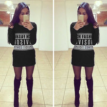 Women Dress Printed Top Casual Clothing Dress Mini Shift Dress Long T-shirt 1STL ELY