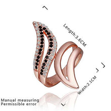 jewelry 18k GP black gold rings ring368 ELY