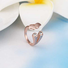 jewelry 18k GP eye beard rings ring364 ELY