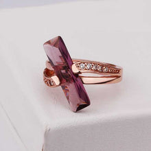 jewelry 18k GP violetta bar rings ring413 ELY