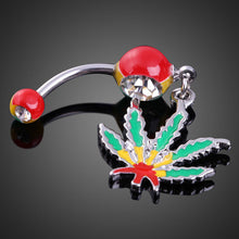 Belly Button Rings Flattering Decoration Maple Leaf Pendant Girl Belly Piercing Body Jewelry Piercing Nombril Pendant ELY