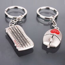 Lovers Keychain Buckle Gifts Couples Key Chain Ring Keyboard/Mouse Love Gift for Valentines day 1STL ELY