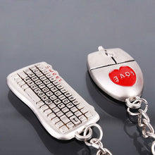 Lovers Keychain Buckle Gifts Couples Key Chain Ring Keyboard/Mouse Love Gift for Valentines day 1STL ELY