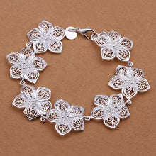 Sterling 925 Silver Bracelet925 Silver Jewelry Design Flower Bracelet317 ELY