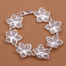 Sterling 925 Silver Bracelet925 Silver Jewelry Design Flower Bracelet317 ELY