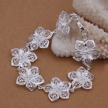 Sterling 925 Silver Bracelet925 Silver Jewelry Design Flower Bracelet317 ELY