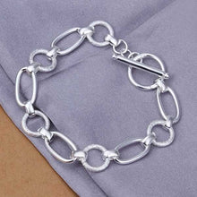 silver Braceletsilver plated JewelrySanding Circle To Bracelet322 ELY