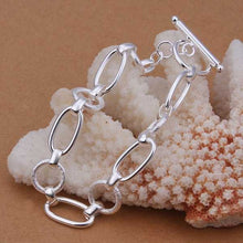 silver Braceletsilver plated JewelrySanding Circle To Bracelet322 ELY