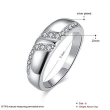 silver ringsilver plated jewelry ringInlaid Stone Bidirectional L Rings 235 ELY
