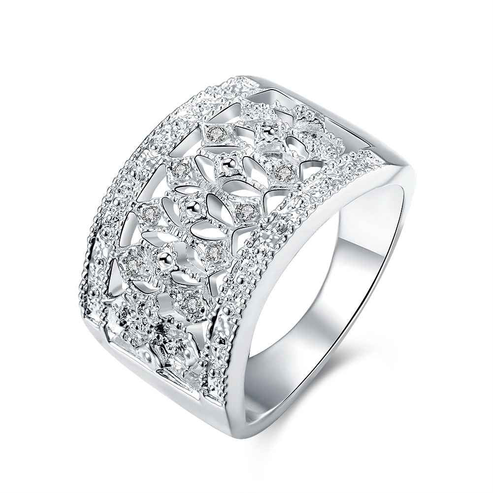 silver ringsilver plated jewelry ringVintage Exquisite Classic Stone Rings 269 ELY