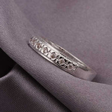 silver ringsilver plated jewelry ringinlaid stone Rings Nickle Free 239 ELY